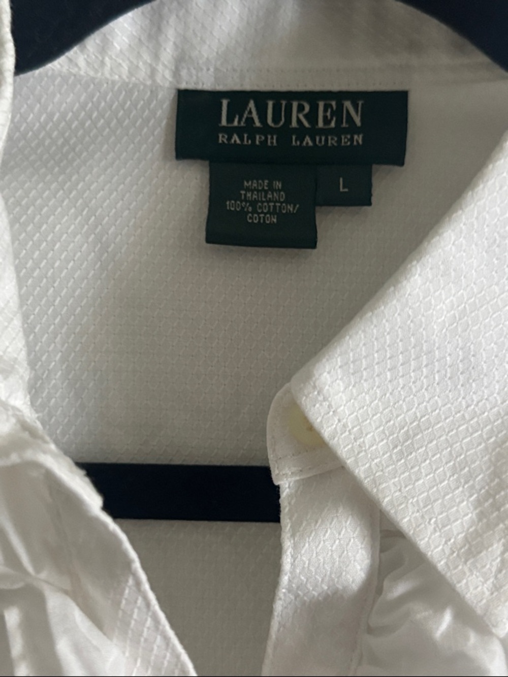 Ralph Lauren Ruffled Button Down - Picture 2 of 4